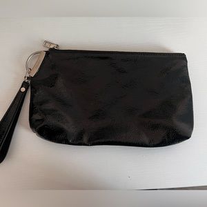 New Prune bag patent leather clutch
